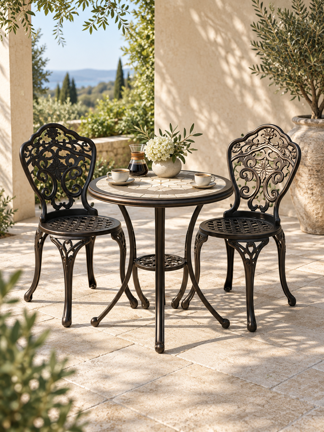 Cast Lattice Outdoor Chair