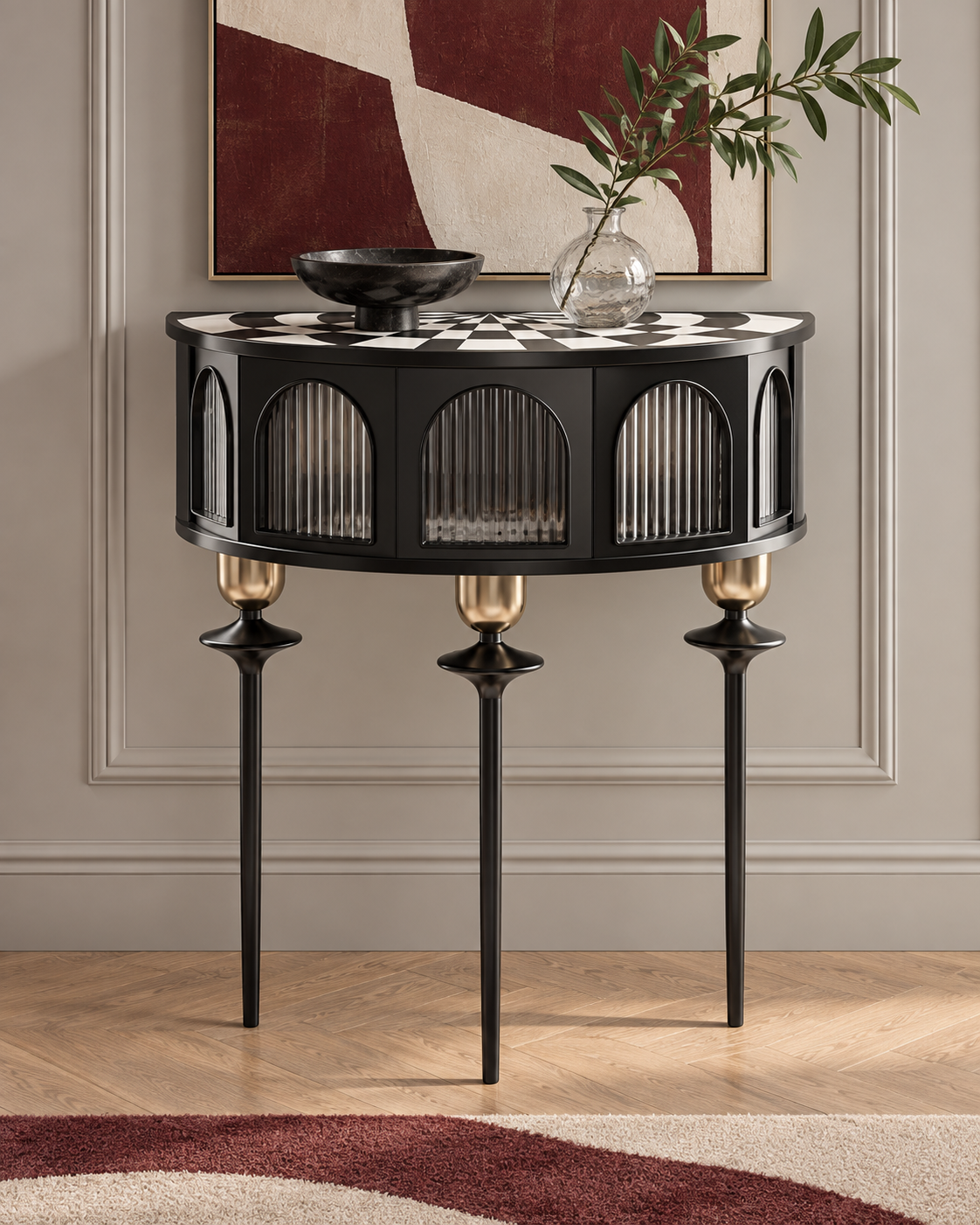 Mid century Console Table