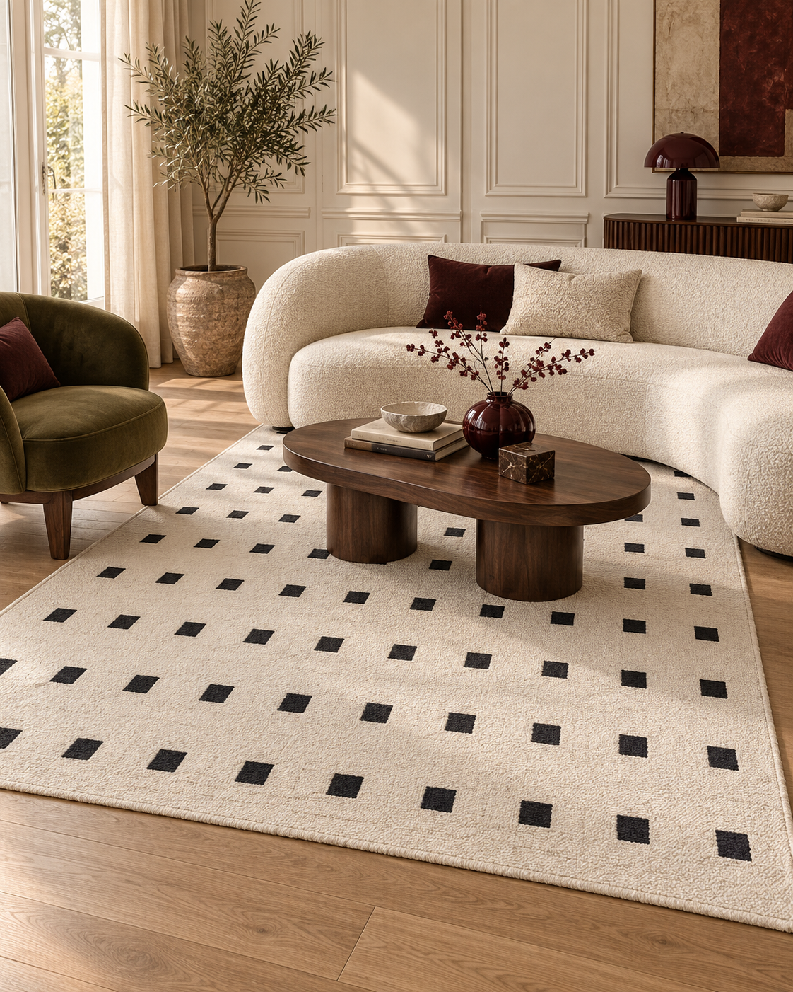 Dotted Blush Rug