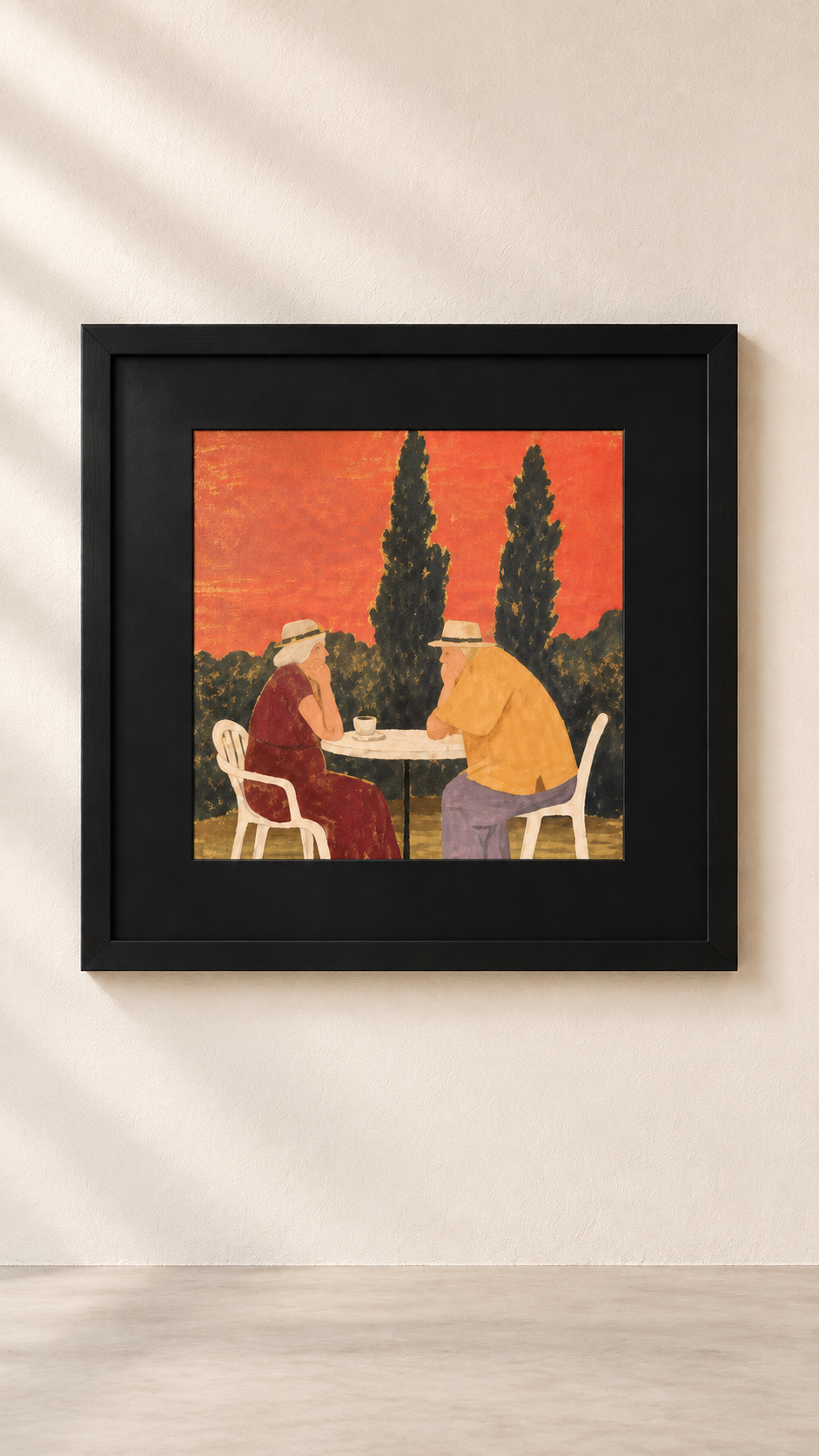 Café Scene Wall Art