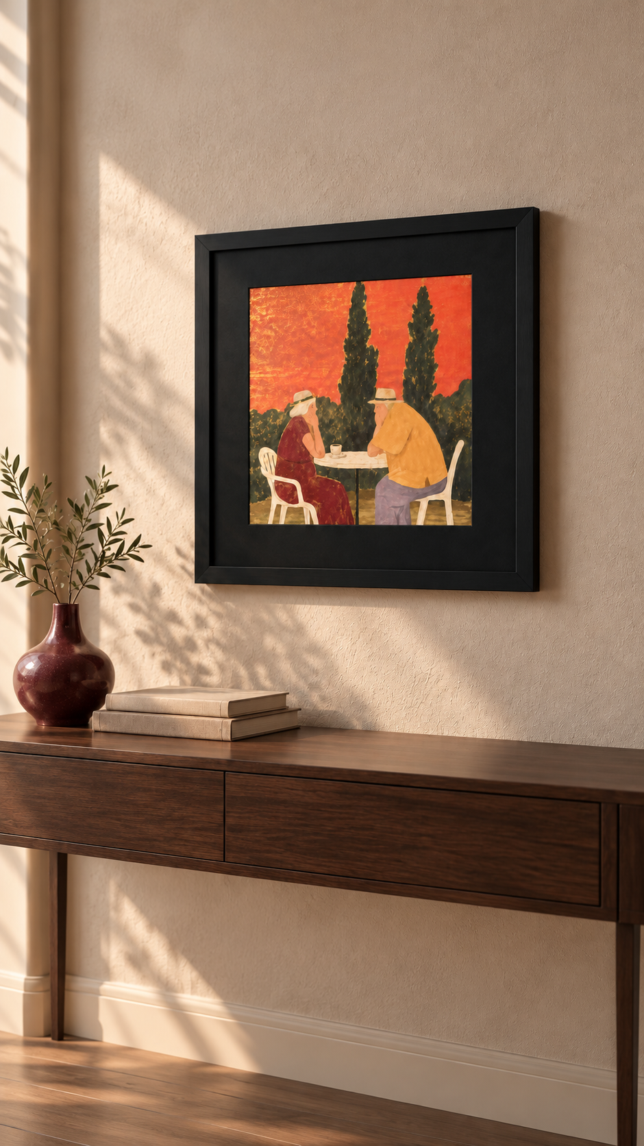 Café Scene Wall Art