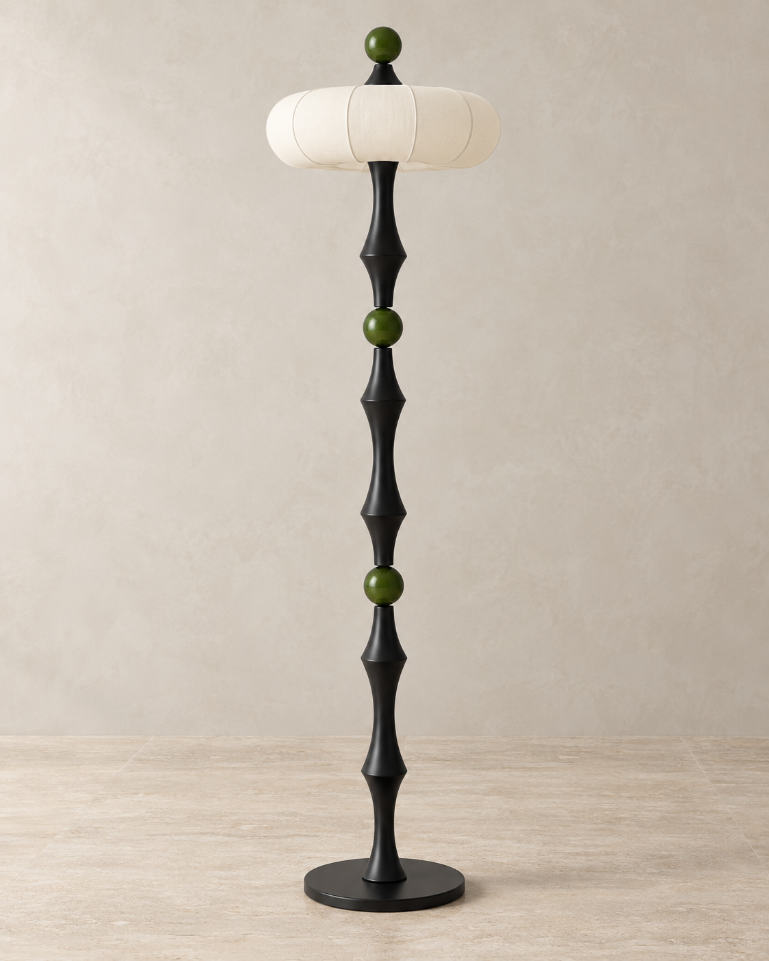 Carved Baluster Floor Lamp
