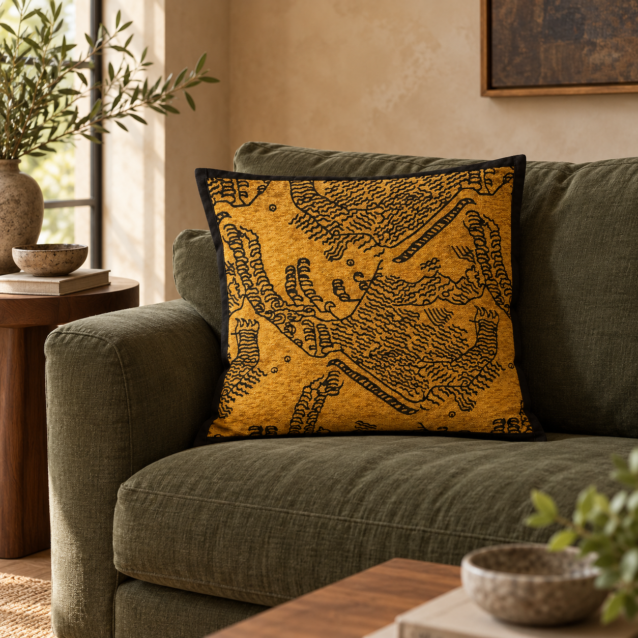 Amber Thicket Pillow Cover