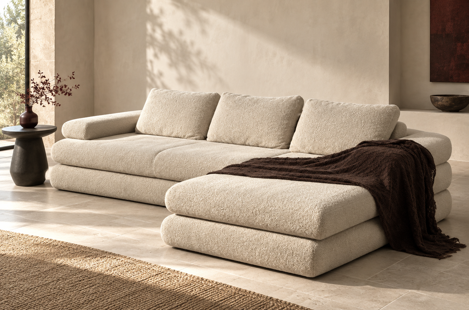 Cloud Cream Sectional Sofa