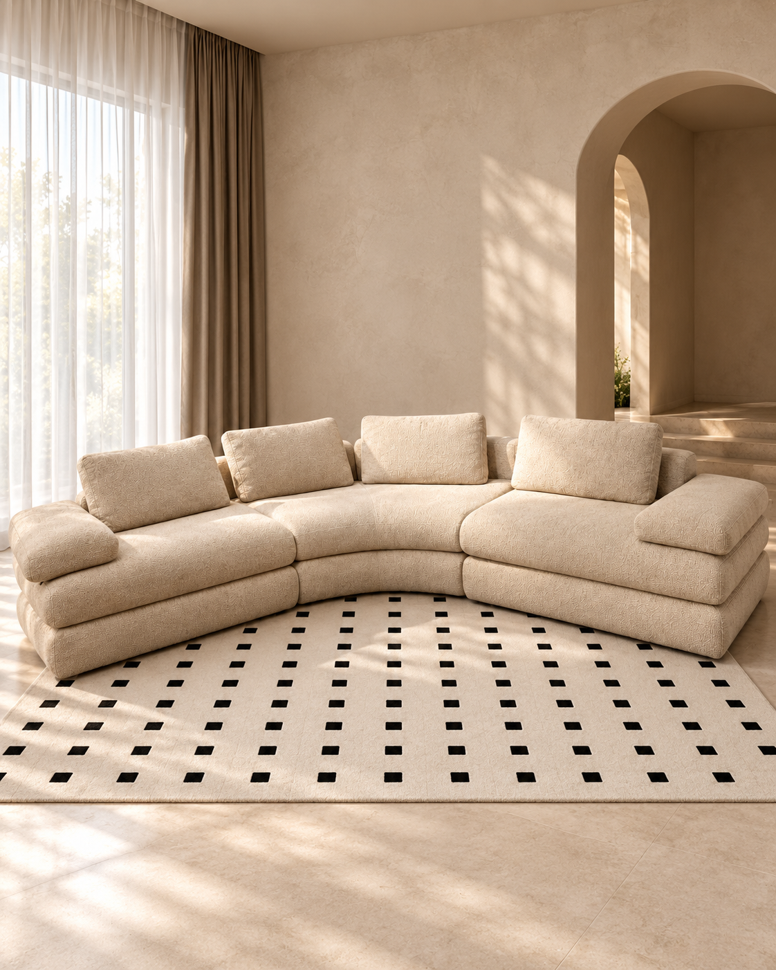 Dotted Blush Rug