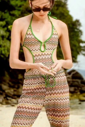 Multicolor Boho Swimsuit