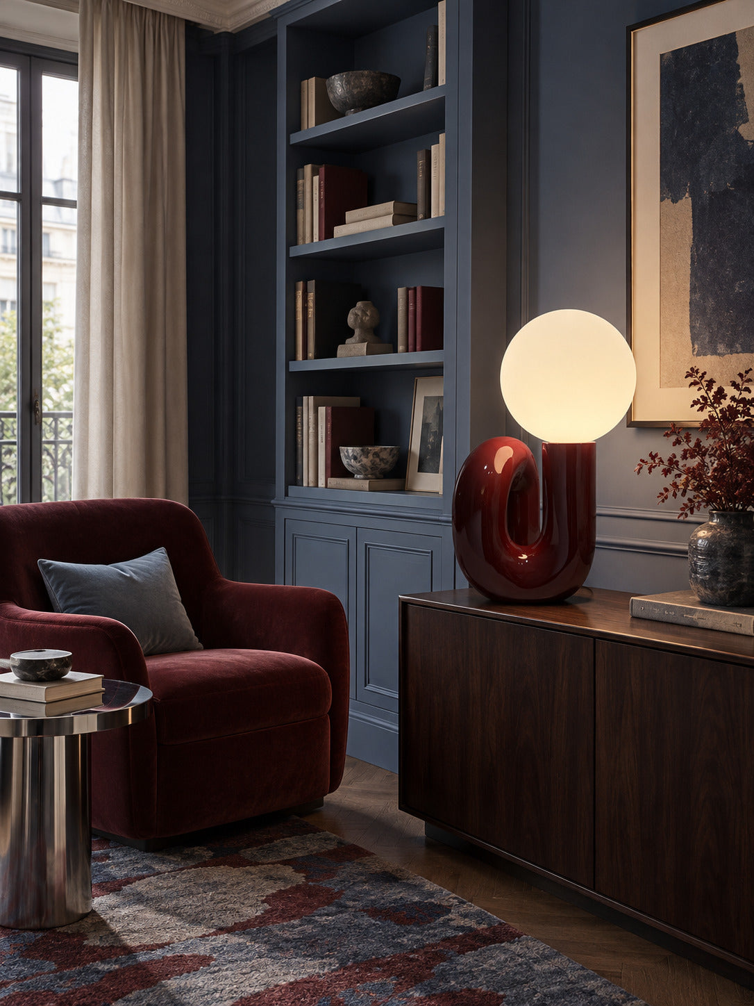 Arch Base Table Lamp – Garnet