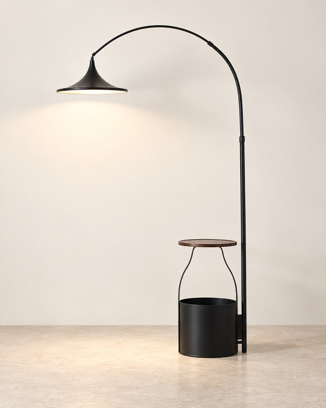 Arched Stool Floor Lamp