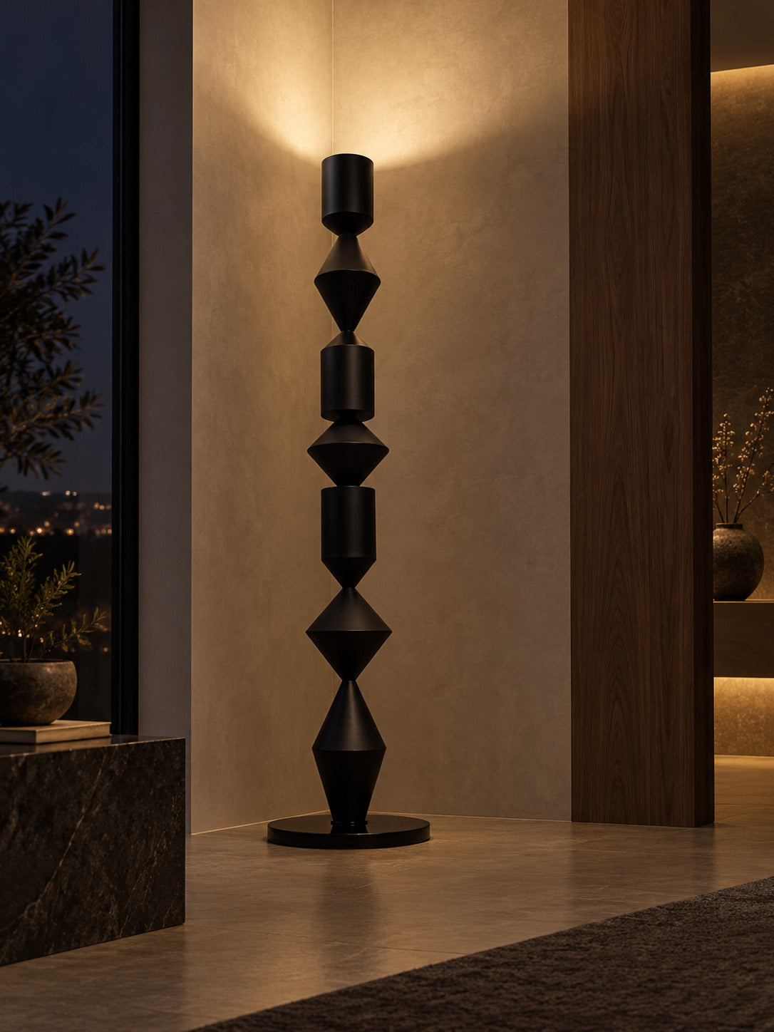 Bead Totem Floor Lamp