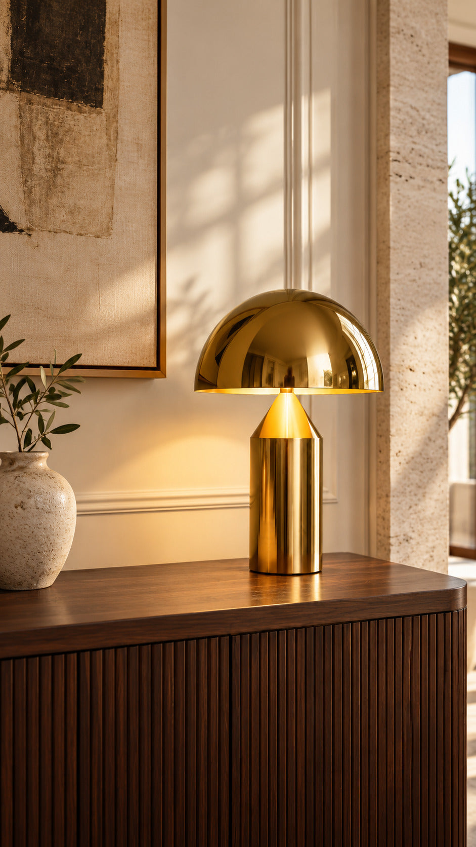 Brass Dome Table Lamp