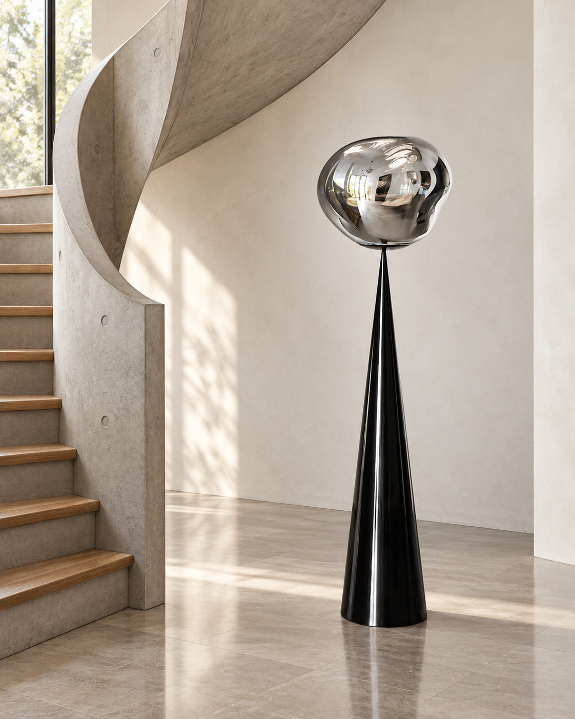 Mirror Ball Spire Floor Lamp