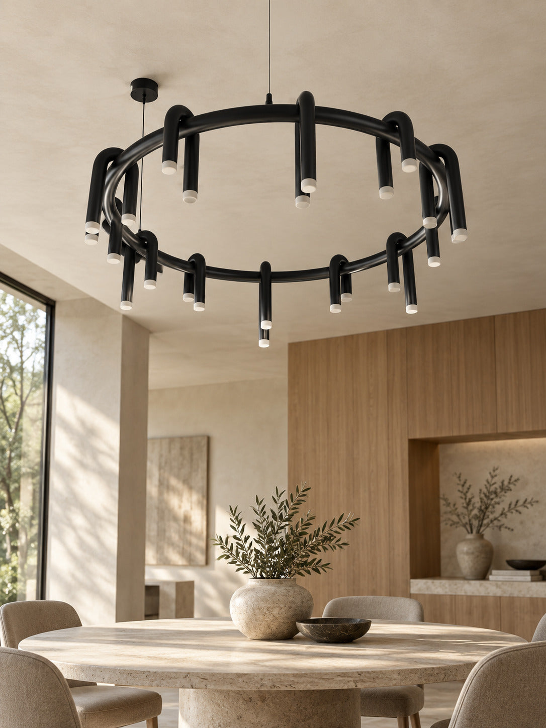 Ring Chandelier – Onyx (Large)