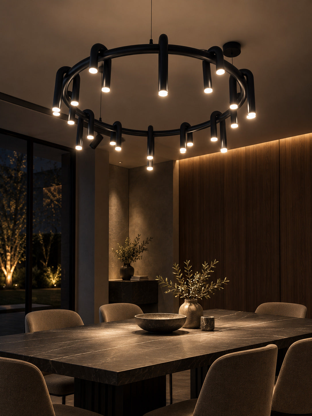 Ring Chandelier – Onyx (Large)