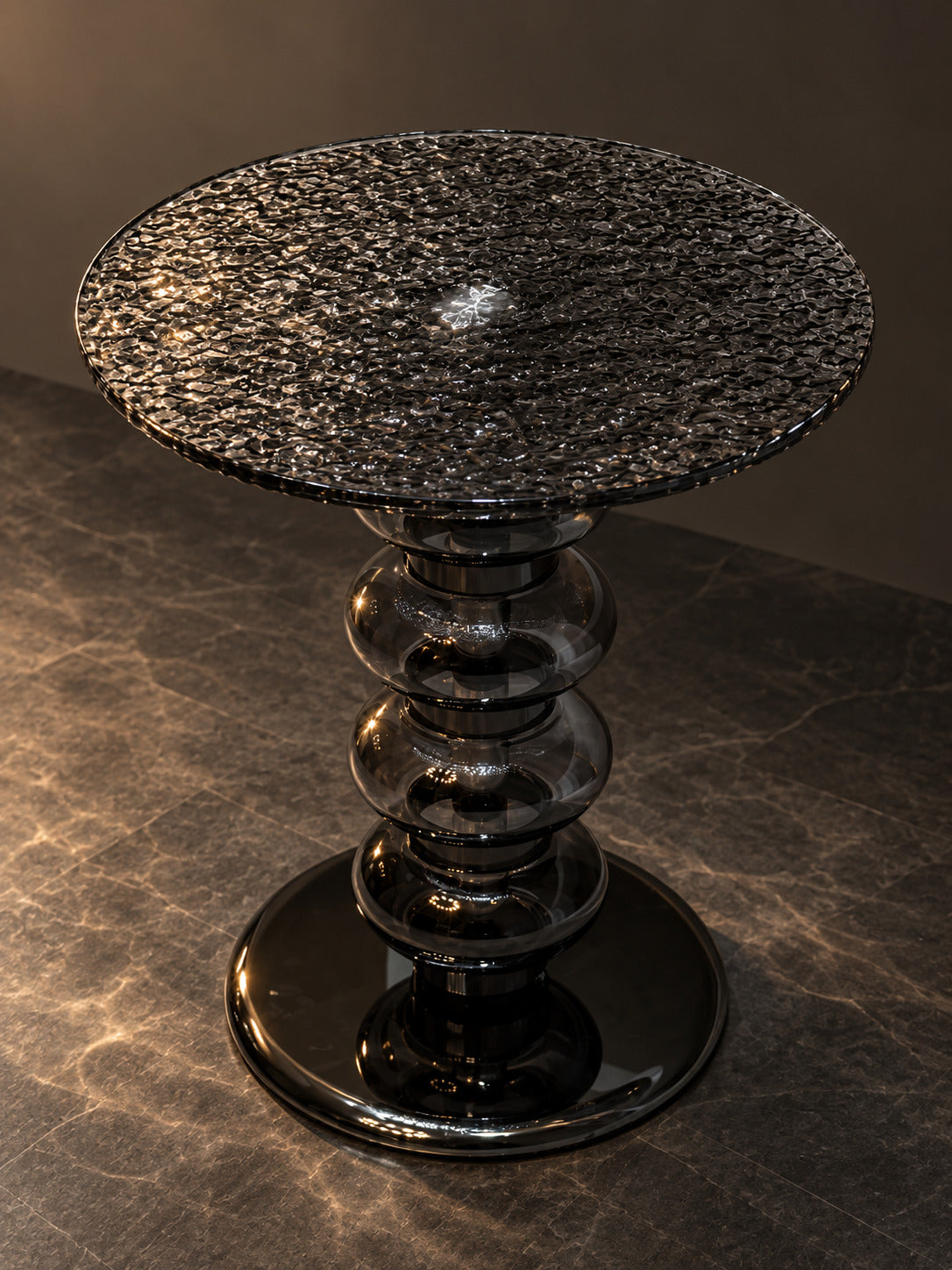 Spiral Marble Side Table