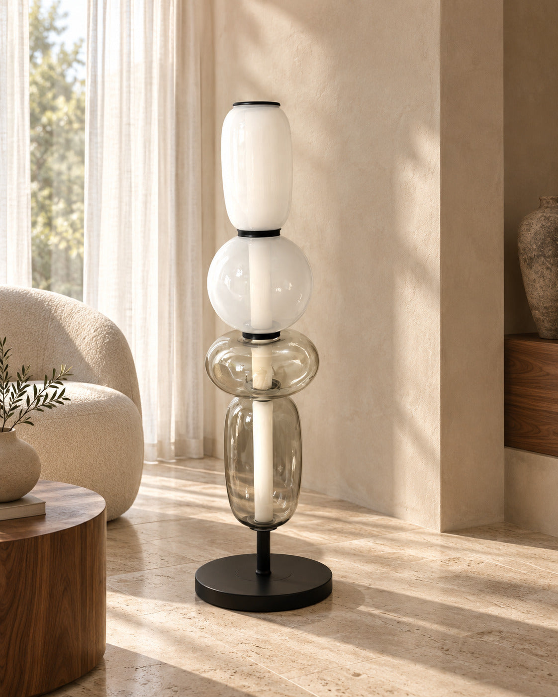 Stacked Orb Table Lamp